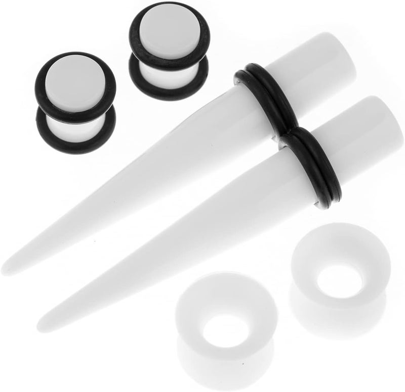Memsion Ear Stretching Kit 50 Pieces 14Gauges-00Gauges Earrings Piercing Kit - Image 2